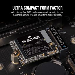 Corsair MP600 Mini 1TB PCIe 4.0 x4 NVMe M.2 SSD – M.2 2230 – Up to 7,000MB/sec Read – High-Density TLC NAND – Great for Steam Deck and Microsoft Surface image 1