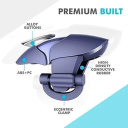 Extra Premium PUBG Mobile Gaming Trigger Fire and Aim Button Game Shooter, Sensitive Shoot for PUBG| Free FIRE| Call of Duty| BGMI Compatible with All Smartphones -(with Shark)-3 Pair Sleeves image 4