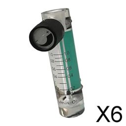 Lyla 6xOxygen Flow Meter Flowmeter with Control Valve for Oxygen Air 0.1-1L image 1