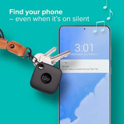Tile Mate Bluetooth Item Finder, 1 Pack, 60m Finding Range, Compatible with Alexa & Google Home, iOS & Android Compatible, Upto 3 Years of Battery Life, Find Your Keys, Remotes & More, Black image 4
