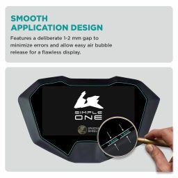 Spartan Shield Screen Protector For SIMPLE 2024-2025 || ONE - OneS - Dot ONE || 5-inch Instrument Cluster Guard | Anti Fingerprint || SimpleOne Digital Display Cluster Accessory [Not Tempered Glass] image 4