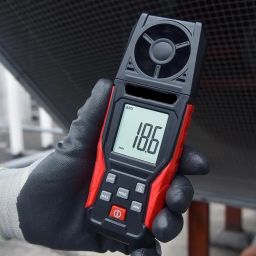 SIGMA Mini Digital Anemometer Air Wind Speed with Temperature Measurement (With Calibration Certificate) image 1