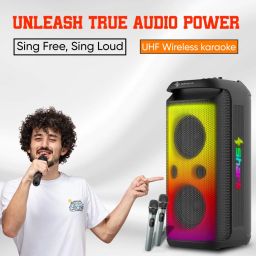 SHARK Sonic Pro Plastic Speaker with Dynamic Design and Crisp Sound, Suitable for Indoor and Outdoor Use with Multiple Connectivity Options image 5