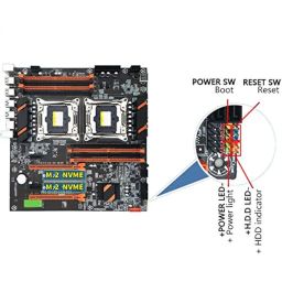 Generic X99 Dual CPU Motherboard LGA2011 Support DDR4 ECC Memory 2XE5 2620 V3 CPU 8 Core 16 Thread Processor (2) 290 x 280MM ATX image 4