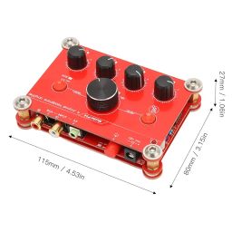 UniMarket® Headphone Amplifier Module, Independent Volume Control Compact Size Red 100-240V Power Amplifier Easy Operation with Charger for Music Editor EU Plug image 5