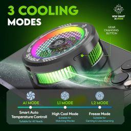 SpinBot IceDot Mag v1 Magnetic Semiconductor Mobile Cooler | Smart AI,L1,L2 Mode for Temperature Control |15W Freeze Cooling | for iPhone 12/13/14/15/16, iPads and Android Smartphones (Black) image 3