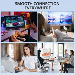 AC1300 5G Smart Plus High Gain USB 3.0 Wi-Fi Dongle, Wireless Dual Band MU-MIMO WiFi Adapter with High Gain Antenna, Supports Windows 11/10/8.1/8/7/XP/Mac OS (Black) image 5