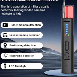 Hidden Camera Detector, Camera Detectors Black Hidden Camera Detector Device Suitable for Privacy Protection Office Inspection Rental Home Check Changing Room Scan image 3
