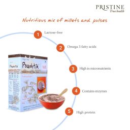 Pristine POUSHTIK Cereal Based Baby Food 300g (6-24 Months) Whole Grains | Infant Food image 5