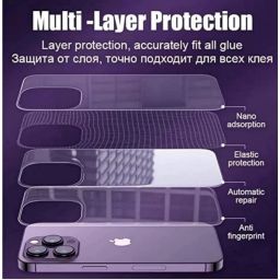 VIYAN Back Skin 4 layer With Camera Lens Protector for Compatible Vivo T4 5G with Full Screen Coverage (except edges) and Easy Installation Kit, (Pack of 1) image 1