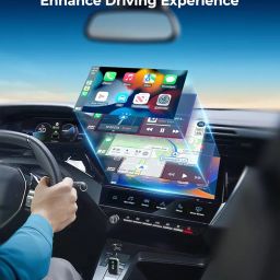HB PLUS 2-in-1 Wireless CarPlay Adapter for iPhone/Android Convert Wired to Wireless Apple CarPlay Adapter, Mini Size with Extension Cable USB & USB-C/Type-C, Stable Control & No Delay, Black image 5