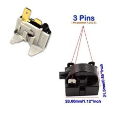 M&M HARIS Compressor Relay (3 Pin) + Overload Protector Suitable for Single Door & Double Door Refrigerators. (100 Ltr to 350 Ltr) image 1