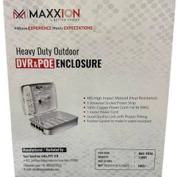 MAXXION PVC Network Cabinet Box | Rack for DVR/NVR/POE Switch and CCTV SMPS Smart Management With Power Socket | Ideal for 4/8 Channel SMPS/POE Switch (MAX-PR1U) image 4