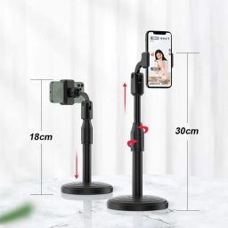BKN Universal Mobile Stand for Table with Adjustable Height | 360 Degree Rotation Mobile Holder for Live Broadcast | Table | Office | Video Recording | Home & Online Classes image 1