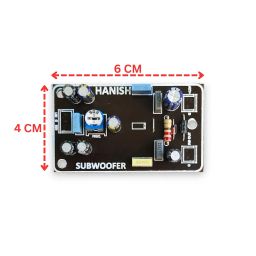 HANISH SMD IC Super BASS SUBWOOFER Pre-Amplifier Board | Adjustable 80Hz Low-Pass Filter | Single Supply DC 12V to15V | Suitable for Class AB & Class D Subwoofer Amplifiers image 1
