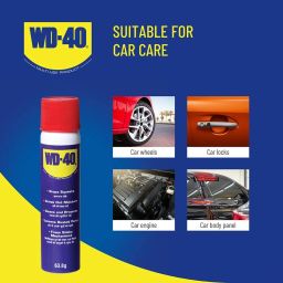 WD-40 Multipurpose 63.8g Spray for Home Improvement, Frees jammed locks & Rust Parts, Adhesive remover & Protectant Agent - Multi use for Home, Work and DIY Purposes (Pack of 3) image 3