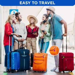 NFI essentials Set of 4 Suitcase Locks, Multicolor Luggage Padlocks Set, Lock with Keys, Small Luggage Locks, Mini Locker, Zipper Lock, Tiny Locker for School Gym Backpack image 4