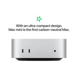 Apple 2024 Mac Mini Desktop Computer with M4 chip with 10‑core CPU and 10‑core GPU: Built for Apple Intelligence, 16GB Unified Memory, 256GB SSD Storage, Gigabit Ethernet. Works with iPhone/iPad image 4