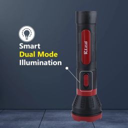 Rico Built in Charger Military Grade High Power Long Distance Torch Light Upto Upto 900 ft Long Non Stop 6 Hours Working | 3 Watt image 2