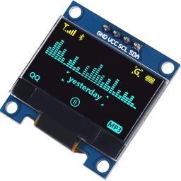 0.96 Inch OLED Module 12864 128x64 Driver IIC I2C Serial Self-Luminous Display Board Compatible with Arduino Raspberry PI (1 Piece) image 2