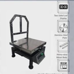 200 kg weighing scale with 20g accuracy; Stainless Steel 14 * 14 Inches Platform Size with Front Back Display image 4