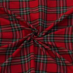 Ruby Fabrics Linings Unstitched Blazer Yarn Dyed Red Check Fabric (2.6 Meter for 2 Piece Suit), Checkered image 3