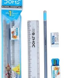 Doms My 1st Pencil Kit X20 | For Dark & Neat Writing | Perfect Value Pack | Kit For School Essentials | Includes Pencil, Scale, Sharpner & Eraser | Pack of 20 Kits image 2
