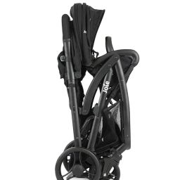 Joie EVALITE Duo Twin Baby Stroller - Stroller for Twins with Soft 5-Point Harness, 5 Recline Position, Pram for Twin Babies, Easy Foldable Swivel Wheels, One Touch Break System, Birth to 15 kg Shale image 4