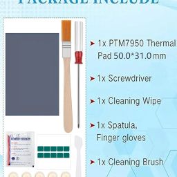 PTM 7950 Set, Thermal Pad for Laptop, High Conductive Phase Change Material for PS5 Steam Deck ROG Ally CPU GPU SSD M.2 Includes 1 Thermal Pad and 10 Tools image 1