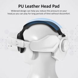 Elite Strap for Oculus Quest 2 / Meta Quest 2, Adjustable Head Pad Head Extend Strap Replacement Provides Longer Enhanced Grip, Comfortable Balance and Support Better Headset Comfort VR Accessory v3 image 3