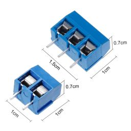 DHRUV-PRO 2 Pin 3 Pin Terminal Block Wire Connector Green PCB Mount Combo Pack of 10 Pcs 2PIN 5 - Pieces and 3PIN 5 - Pieces image 2