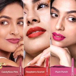 Mamaearth Moisture Matte Long Stay Lipstick Minis Gift Set - Bright and Bold | 8 Hour Moisture Lock | Up to 12-Hour Long Stay | Smudge Proof | Travel-Friendly| Gifting For Valentine's Day, Birthday, Anniversary & Special Occasions | Premium Gift Pack image 5