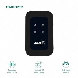 4G/5G LTE Wireless WiFi Dongle with All Sim Network Support|Single_Band| Plug & Play Data Card with Up to 150Mbps Speed WiFi Hotspot|2100Mah Rechargeable Battery Mobile Hotspot image 4