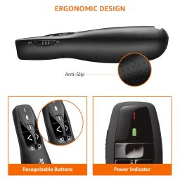 Amazon Basics Wireless Laser Controller for Presentation, with USB Receiver and Battery Indicator (Battery Not Included) image 5