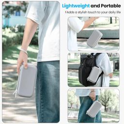 ZORBES® Carrying Case Compatible with DJI OSMO Mobile 7/7P, EVA Storage Bag Zipper Accessories Bag Anti-Scratch Protective Travel Case with 6 Custom-Molded Compartments & Mesh Pocket image 5