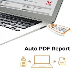 Disposable Single-Use Temperature Recorder Data Logger USB PDF Report 2-Color Indicator (Range: -30 to 70°C/ -22 to 158°F) Elitech RC-17 image 2