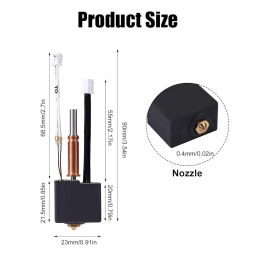 Hotend Kit for Anycubic Kobra 3 Combo ACE Pro, Print Head Extruder Kit Upgrade 2.0 Version Hotend with 2pcs Silicone Cover Heat Block Heater Cartridge Thermistor Throat Nozzle image 1