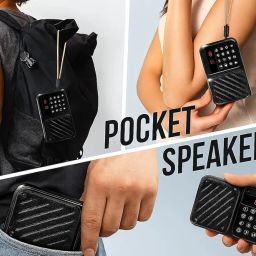 M7 Pocket Blast FM Radio with Bluetooth Speaker with Powerful Sound,FM Recording, Antenna, 6w-12 Hours (USB Charging) and Number Pad (AUX, SD Card, USB Input) (Black, 2.0 Channel) image 2
