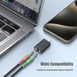 Verilux® SB C to 3.5mm Audio Adapter, Typec to Aux Adapter image 1