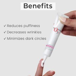 O3+ Eye Circle Cream - Brightening & Whitening for Dark Circles, 15g & O3+ Caffeine Bomb Anti Dark Circle Eye Patch & Eye D Tan (single use only) 5G Combo image 3