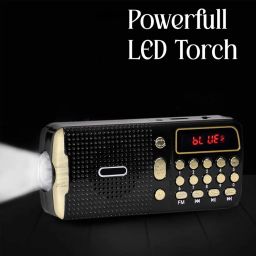 MZ M42VP (Portable Bluetooth Speaker) Dynamic Sound with Wireless FM & InBuilt Torch FM Radio (Black) image 1