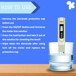 HM Digital TDS3 TDS-3 Pocket TDS Meter Water Tester Meter with Leather Carry Case and Temperature Display image 5