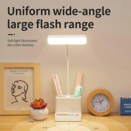 Niwlix Desk Light Lamp for Study Table Lamp for Kids Teens with Pen Phone Holder Mini Gooseneck, College Dorm Room Lighting for Computer Keyboard Desktop Task image 4