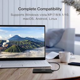 SaiRetail.Com EZCast M.2 NVME SSD Enclosure Adapter, USB C 3.1 Gen 2 (10 Gbps) to NVME PCI-E M-Key Solid State Drive External Enclosure for NVMe PCIe 2230/2242/2260/2280 image 3