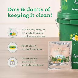 Ugaoo Compostart - Compost Starter & Waste Decomposer Powder - 100 GMS | Accelerates Decomposition | Reduces Odor | Enriches Compost | Easy to Use | Eco-Friendly image 4
