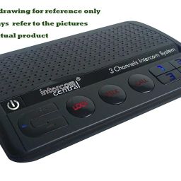 Intercom Central® Earth wire power line 3-channel intercom system, three station sets. image 5