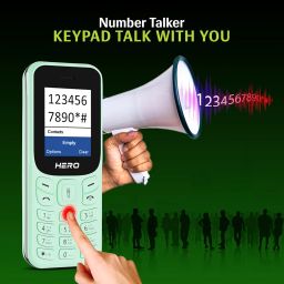 Lava Hero Shakti 2025 Dual Sim Keypad Mobile Phone (with Vibration Alert) | 1.8" Display | Super Saving Battery Mode | Stylish Design | Number Talker | (Mint Green) image 4