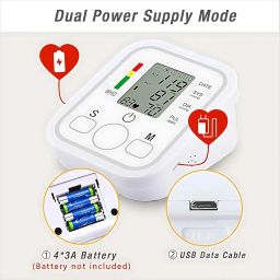 Aika (Combo Pack) AK-555 Automatic Measuring BP Monitoring Machine for Home with Voice Broadcast, Accurate Measurement & AK-33 Blood Glucose Monitor & AK-45 Digital Thermometer (1 Set) image 4