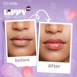 MARS Lippy Top Hydrating Lip Gel (10ml) (01-PLUMPY GRAPES) | Nourished With Vitamin-E & Shea Butter | Long Lasting Hydration | Glossy Finish | Easy to Apply image 2