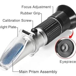 Salinity Refractometer Dual Scale 0-100‰ & 1.000-1.070 Specific Gravity Saltwater Refractometer with Automatic Temperature Compensation for Seawater and Aquariums, Marine Monitoring (0-100%) image 5